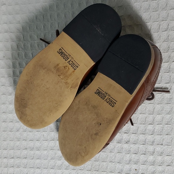 Stacy Addams Dickinson cap toe Oxford cognac boys size 9M - Picture 6 of 8